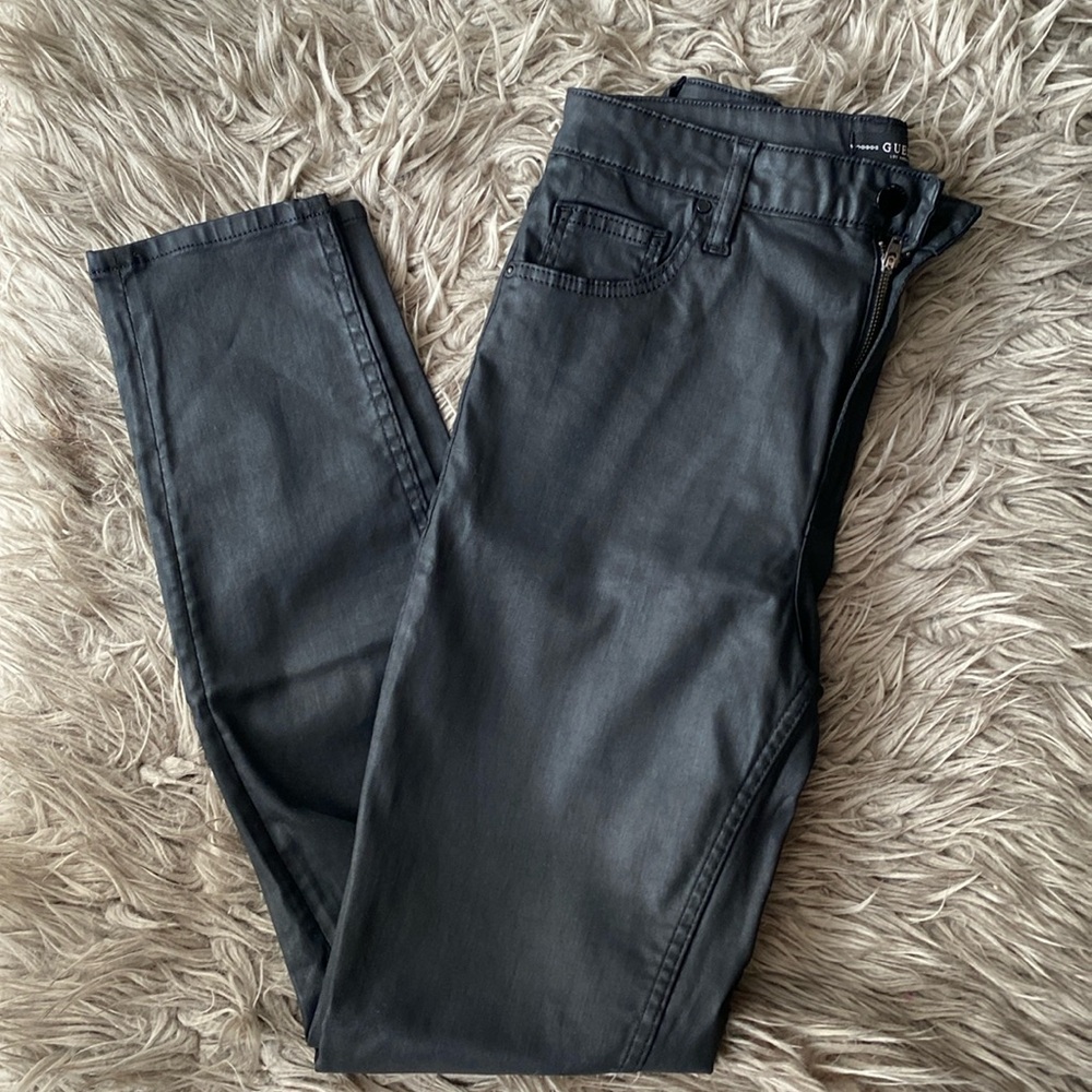 Guess Black High Rise Stretch Skinny Jeans